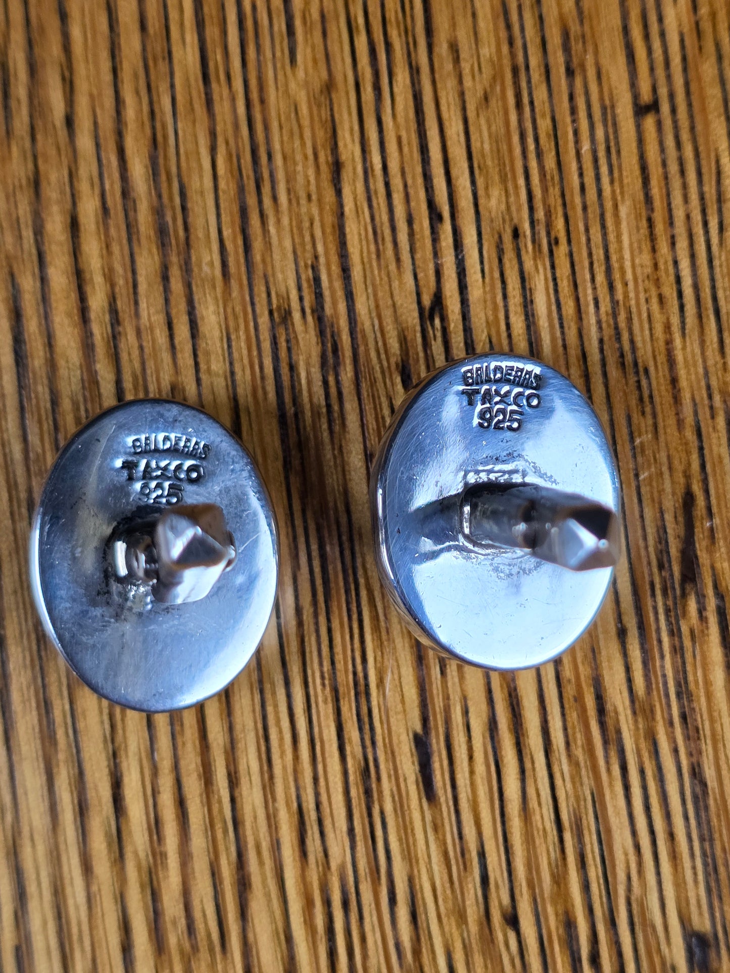 Vintage Sterling Silver Balderas Taxco Cuff Links Mexico