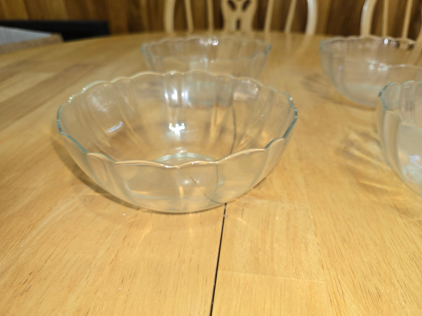 ✨ 6" Arcoroc France Arcade Bengale Clear Glass Bowls – Classic French Elegance ✨