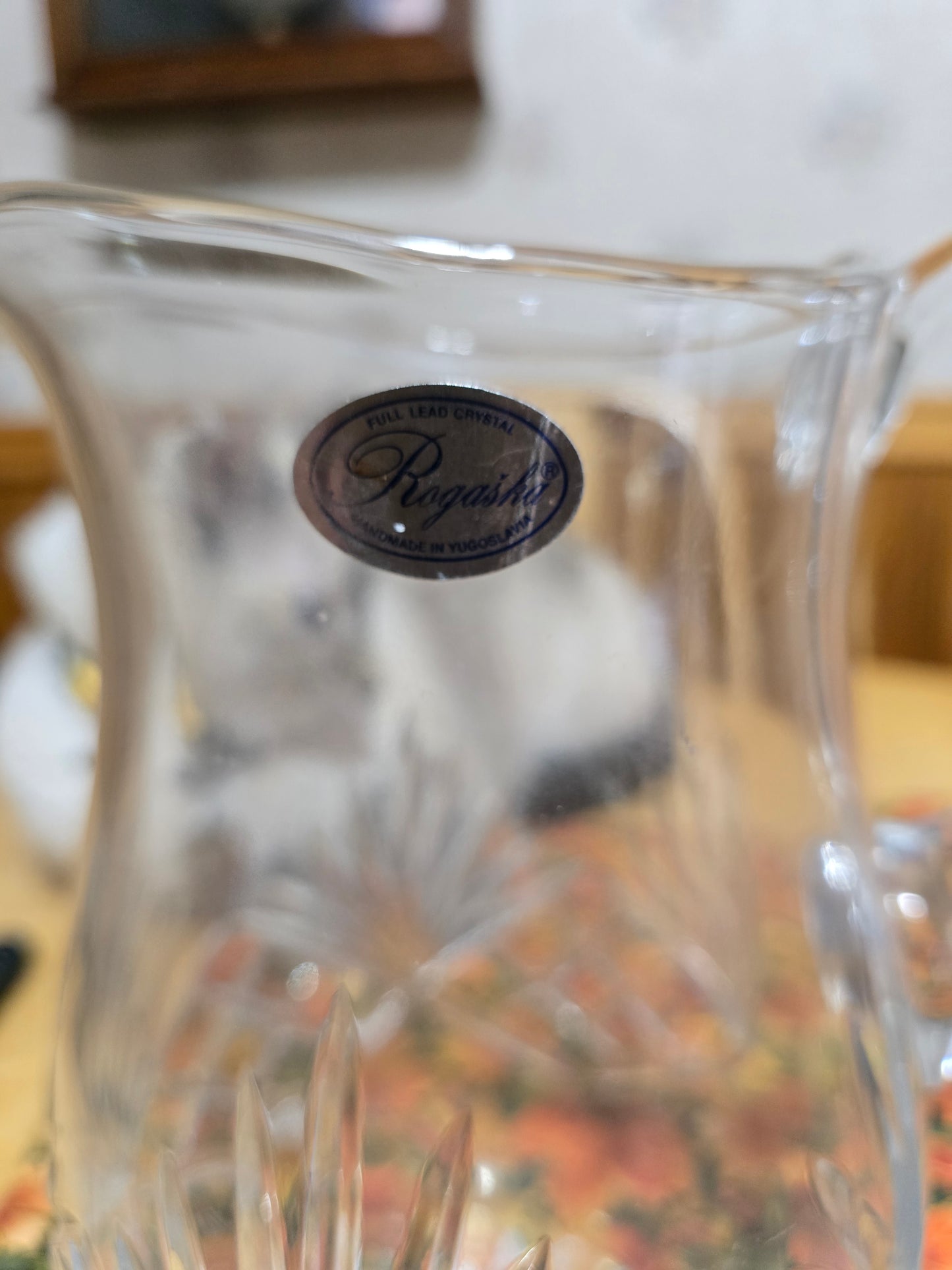 ✨ Rogaska Richmond Cut Crystal 50 oz Pitcher – Timeless Elegance ✨