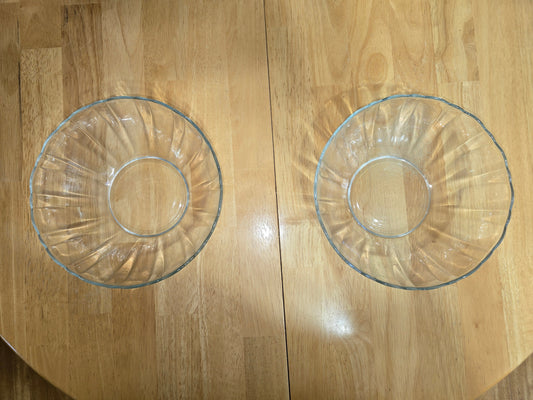 ✨ Arcoroc USA Arcade Bengale 9" Clear Glass Serving Bowl – Elegant &amp; Durable ✨