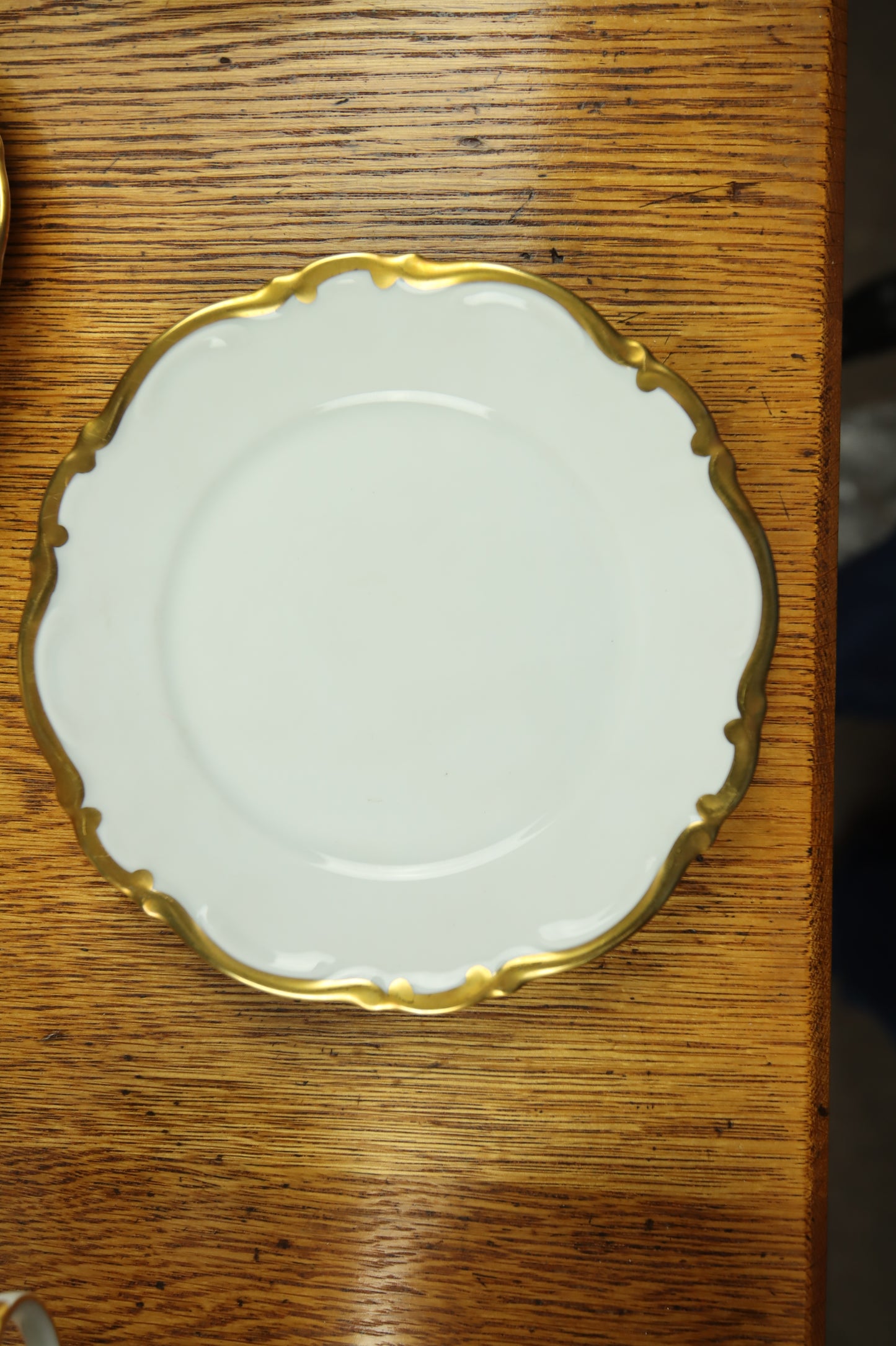 Mitterteich Bavaria Germany Golden Lark Scalloped Edge China Pieces