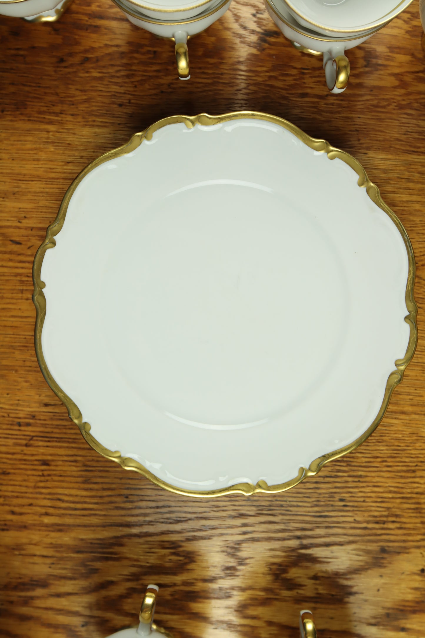 Mitterteich Bavaria Germany Golden Lark Scalloped Edge China Pieces