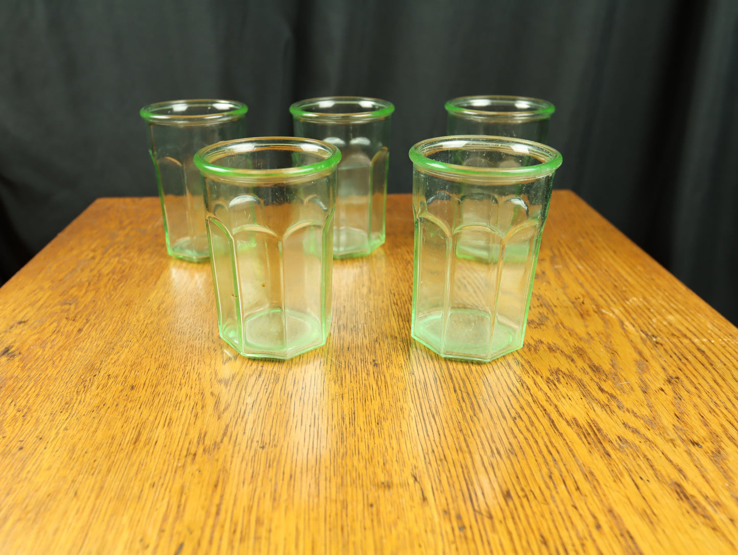 Vintage Anchor Hocking Glass Octagonal Tumbler